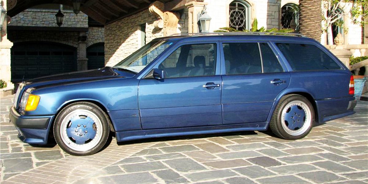 A Blue Mercedes 300TE AMG Hammer Wagon