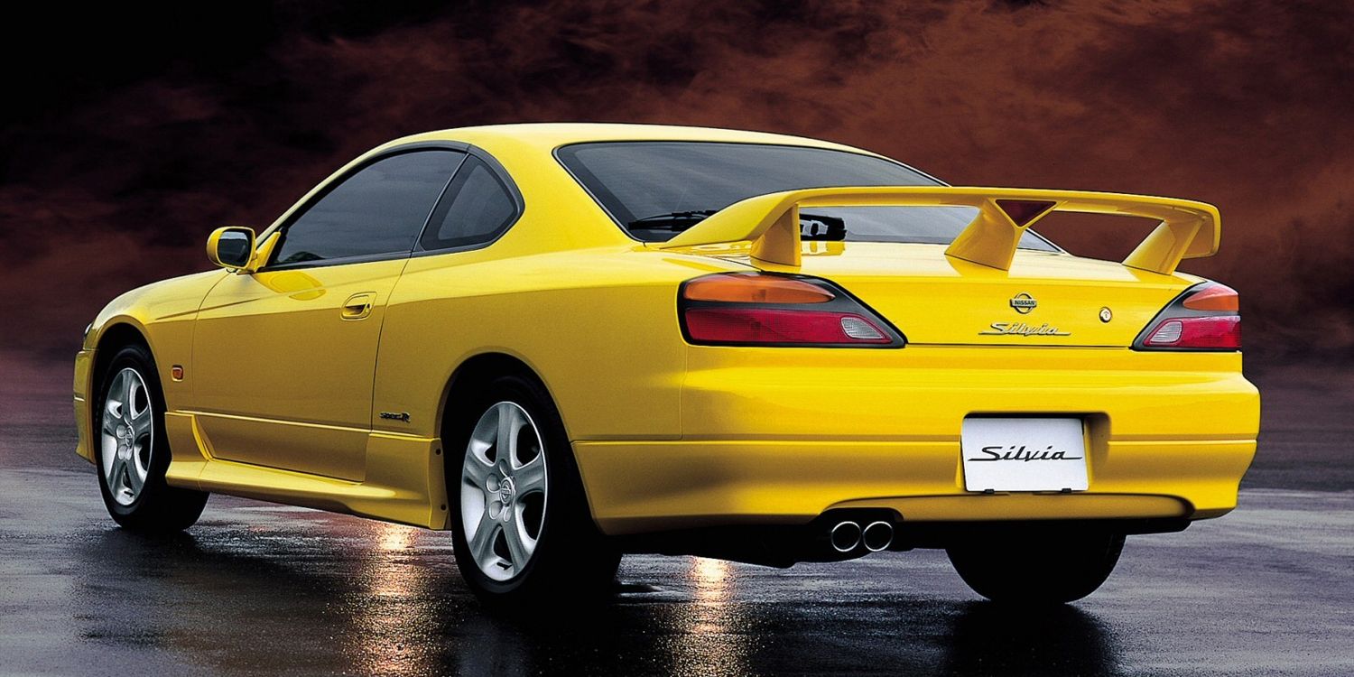 The rear of a yellow S15 Spec R Aero