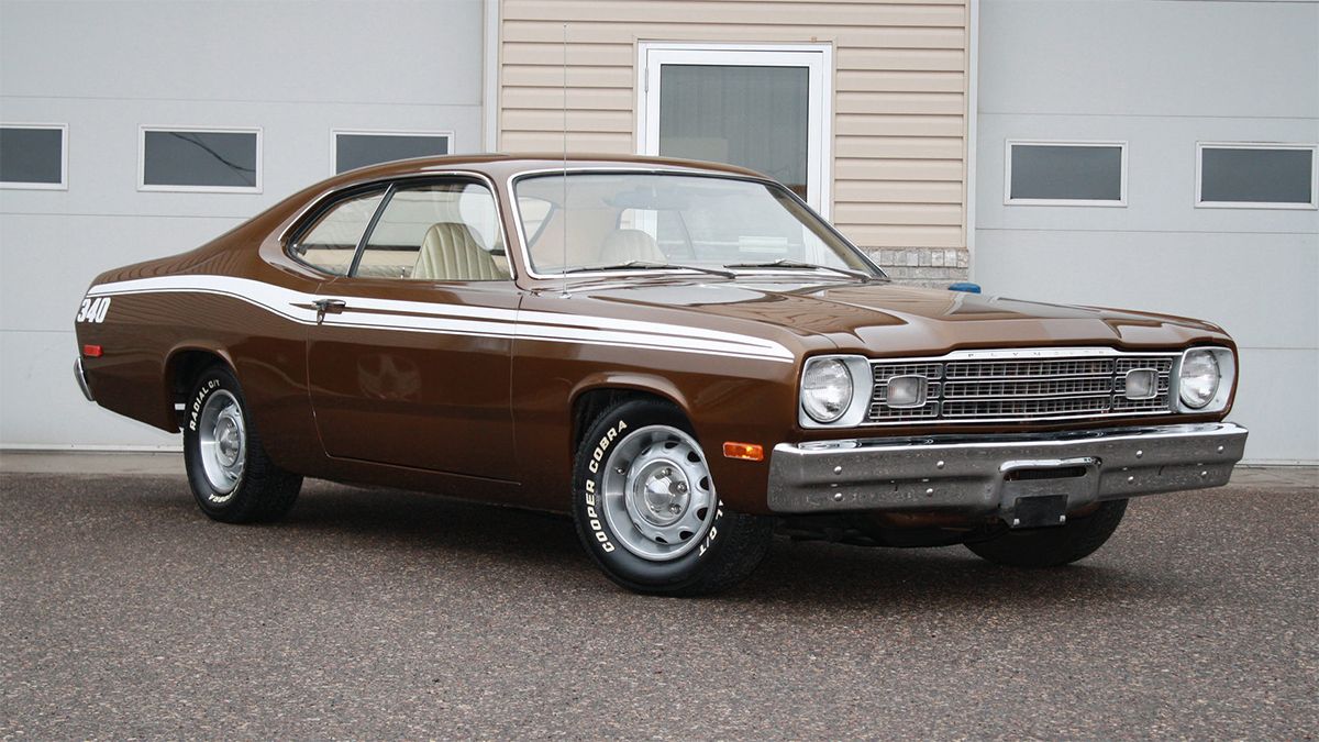 A Brown 1973 Plymouth Duster 340