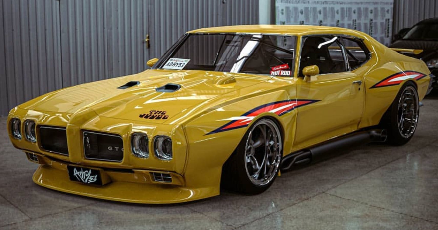 Widebody 1970 Pontiac GTO Judge Rendering Gives Off Trans-Am Racing Vibes