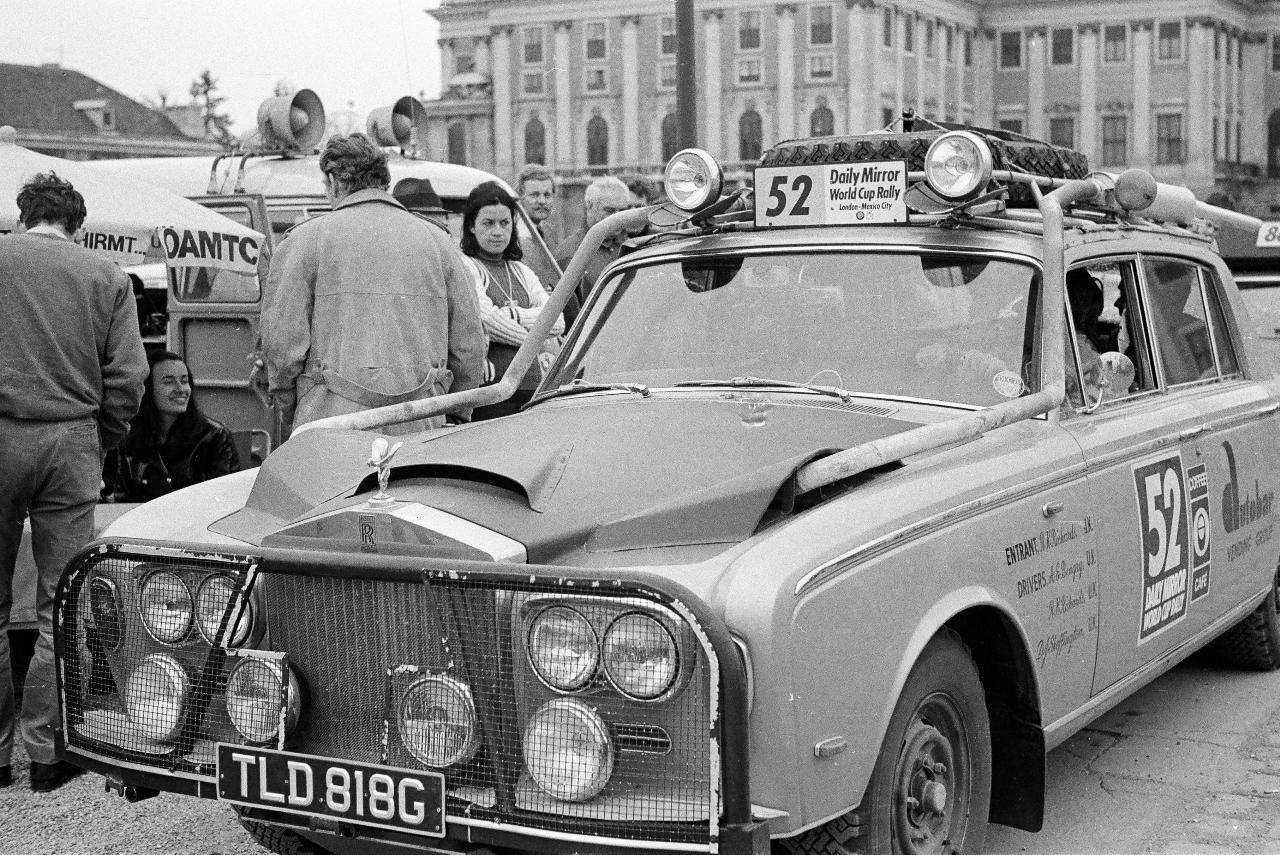 Rolls-Royce Silver Shadow in 1970 Daily Mirror World Cup Rally