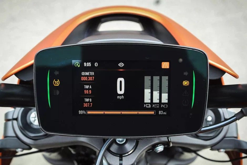 An Image Of Harley-Davidson Livewire's Infotainment System