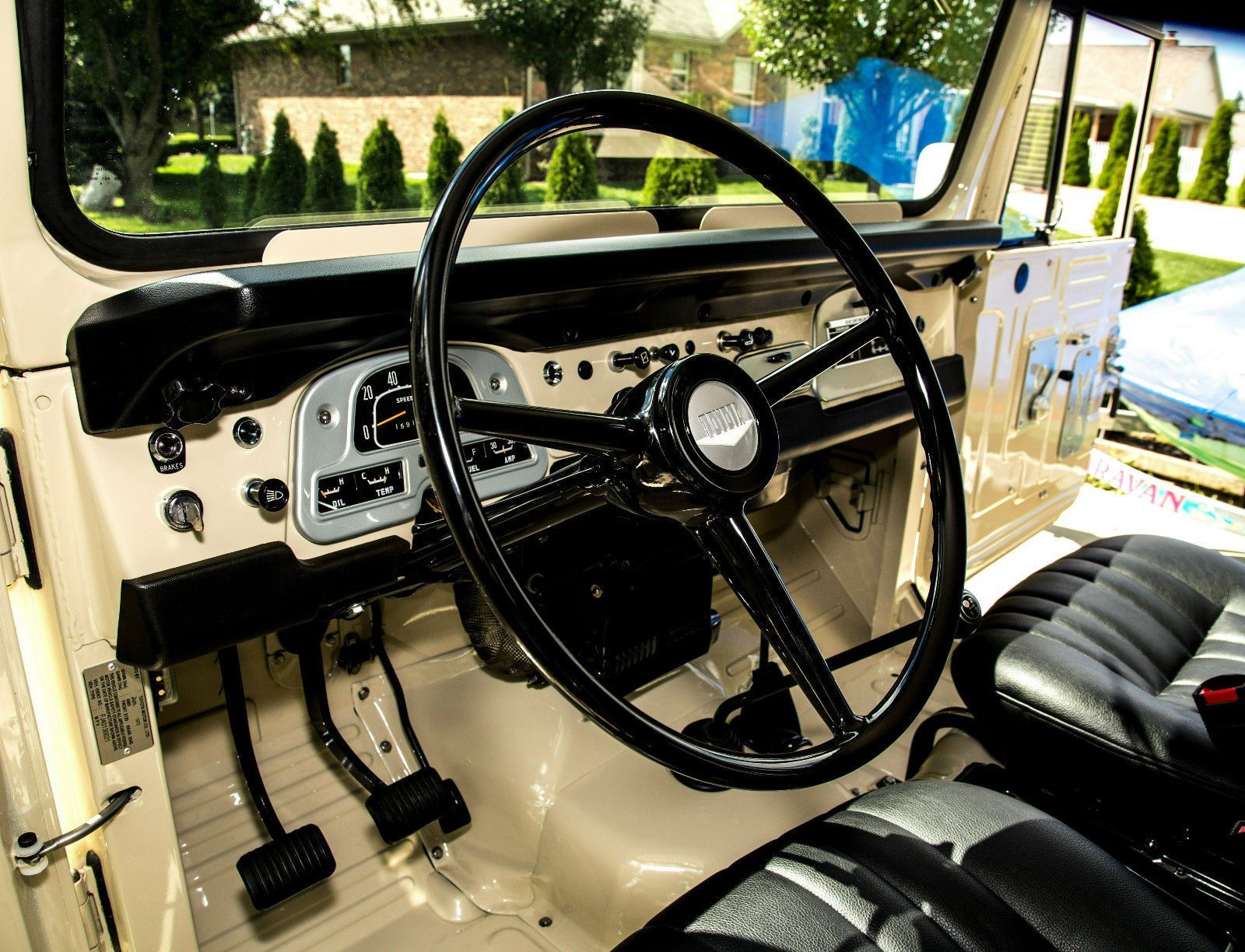 An Image Of Classic Toyota Land Cruiser FJ40's Interior