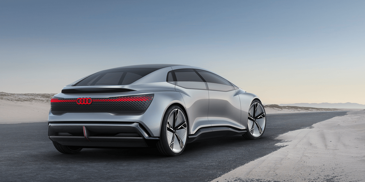 The Back Of Audi's Electric Car