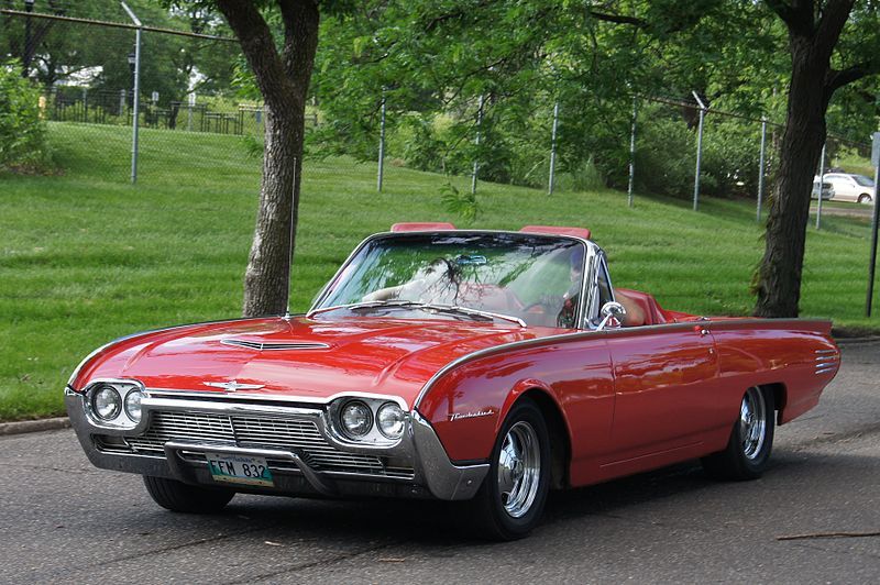 1961 Ford Thunderbird Convertible Parked
