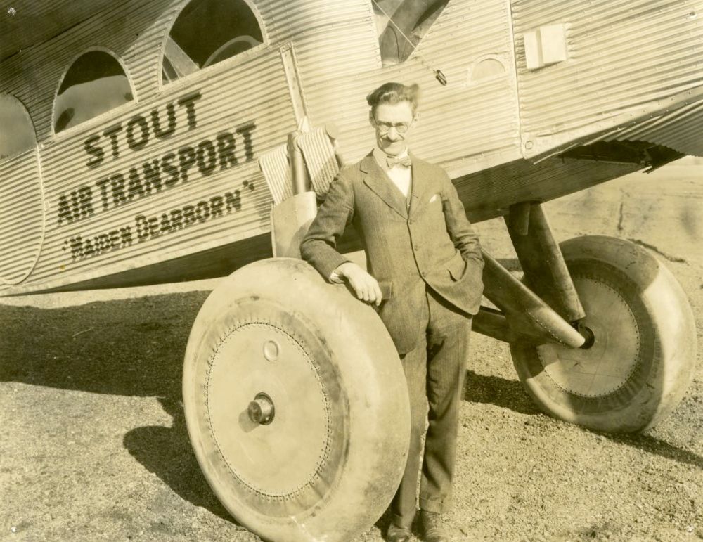 Stout and his plane