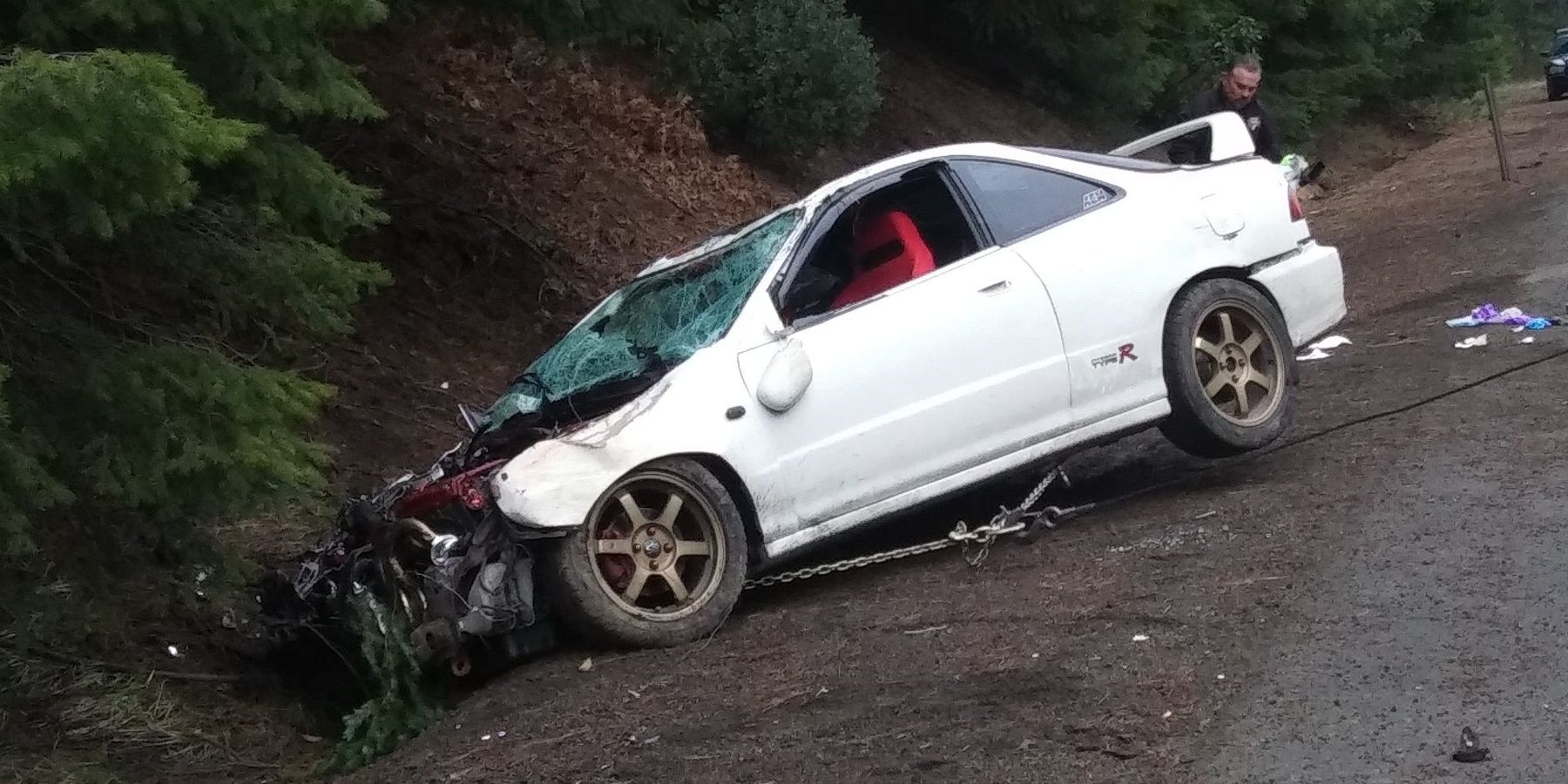 Honda Integra Crashed