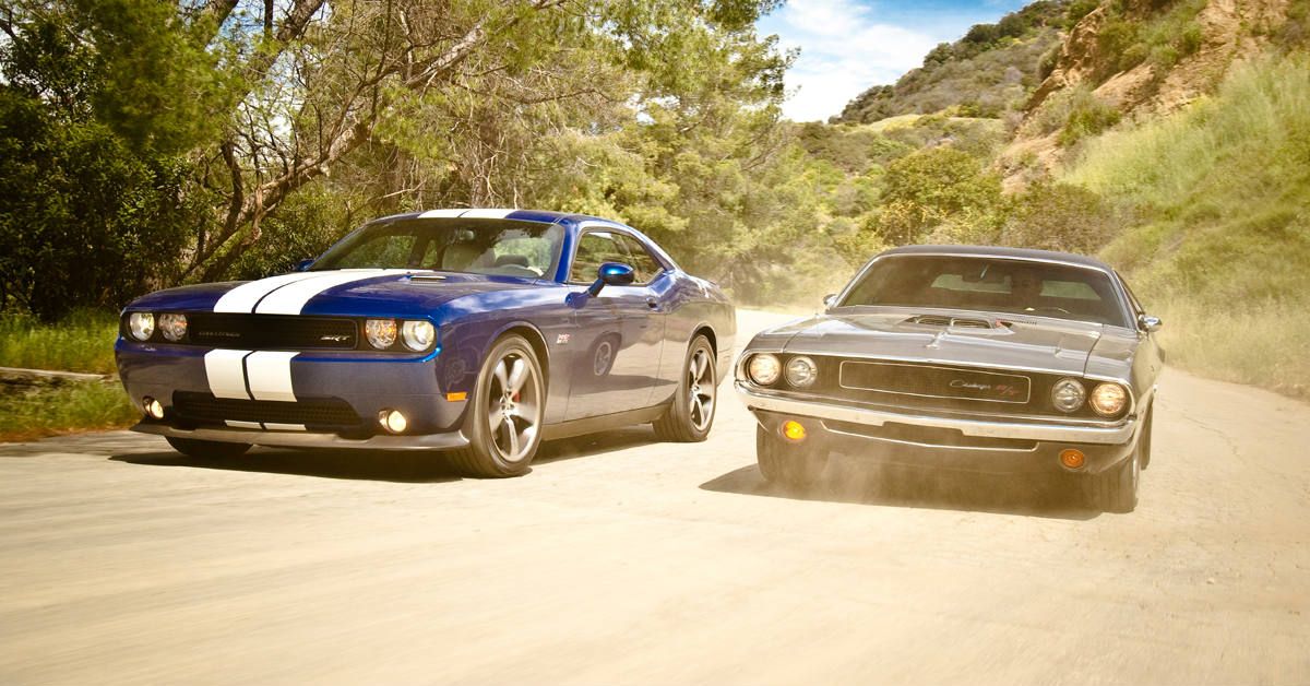 Dodge Challenger new and old