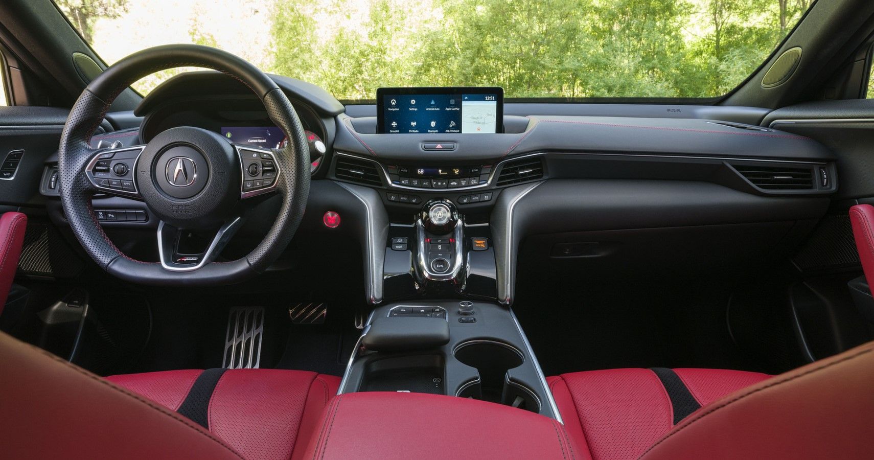 Acura TLX interior dashboard view