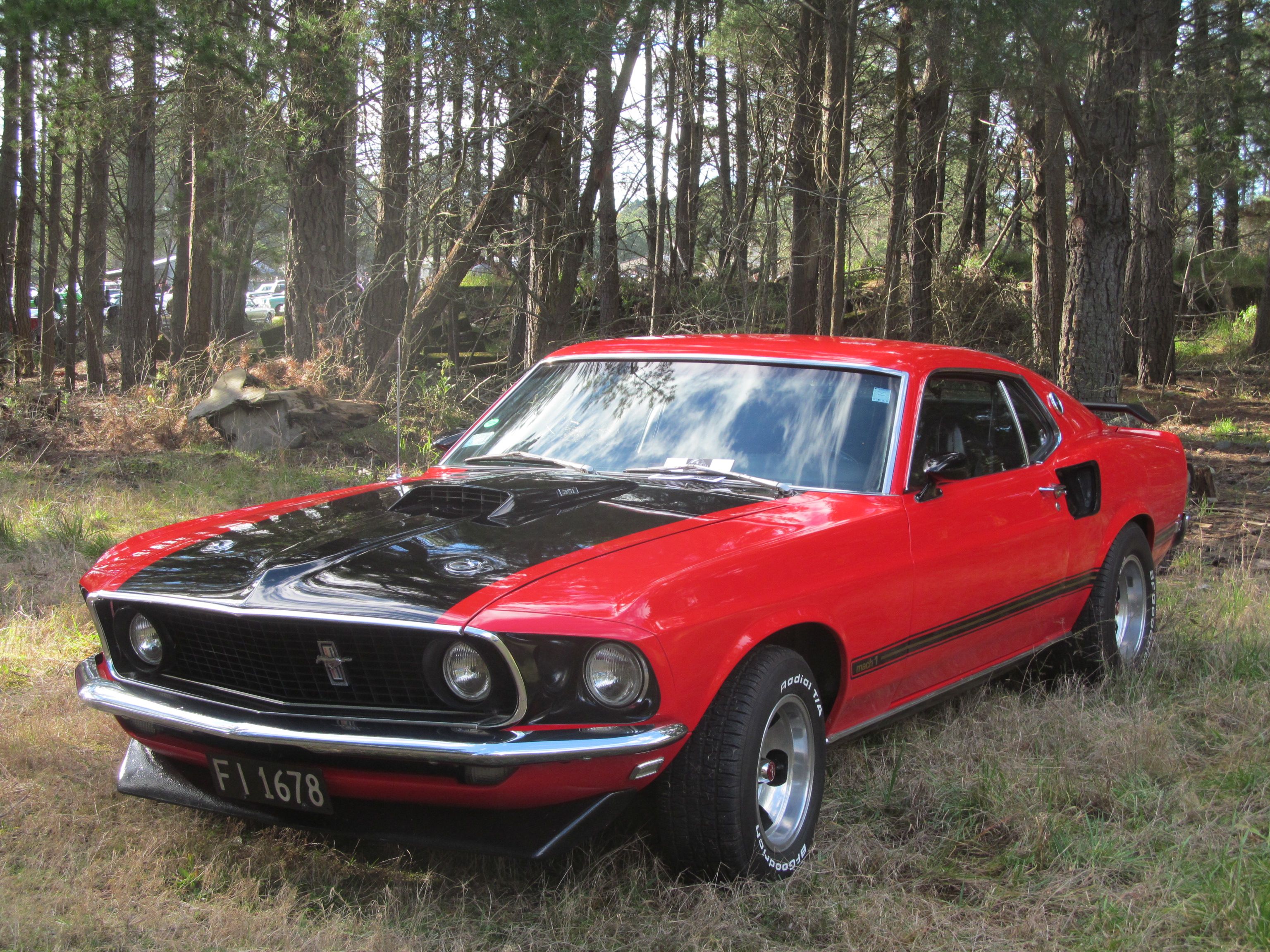 1969 Mustang Mach 1 Red And Black 