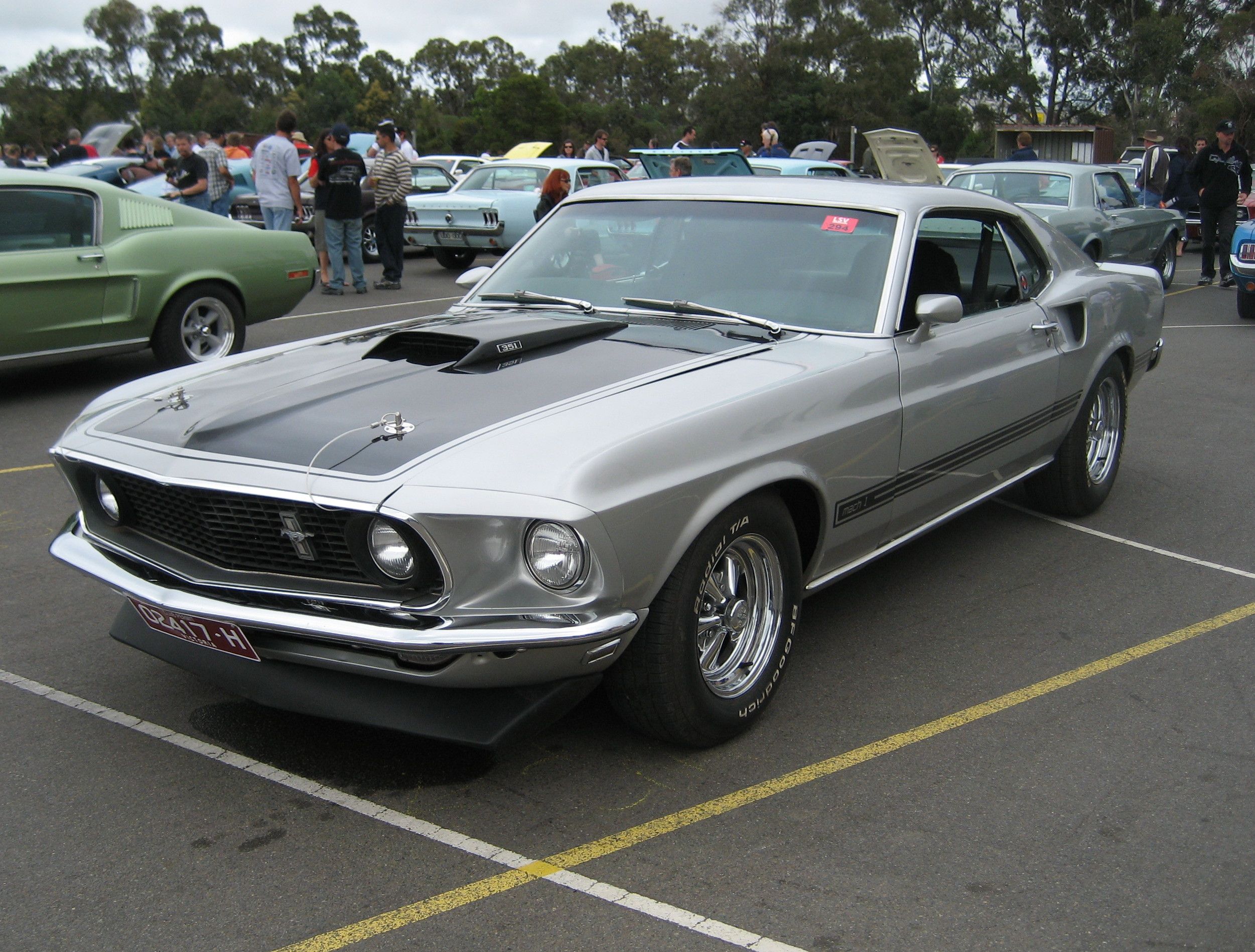 1969 Mustang Mach 1 Silver 