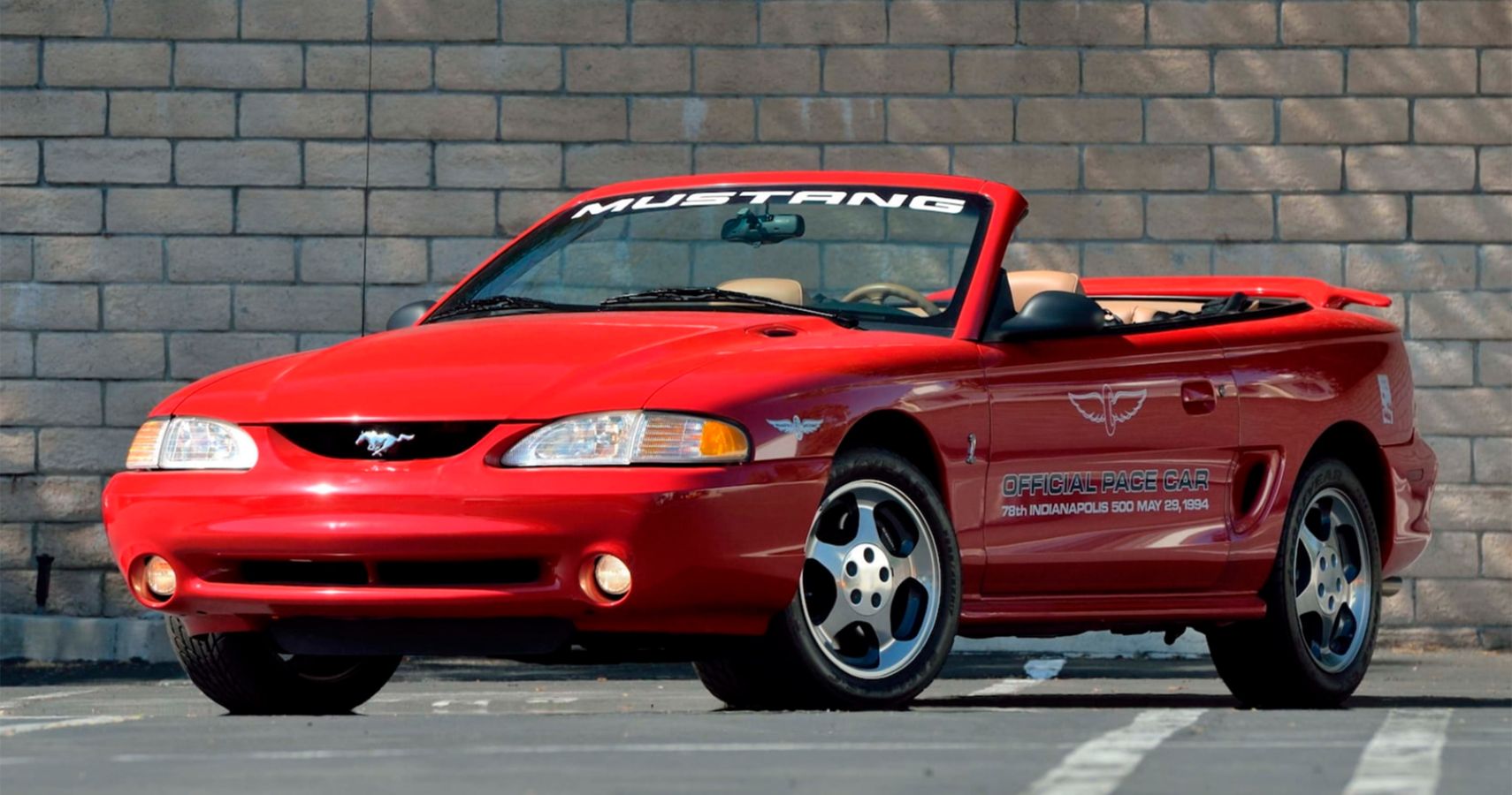 1994 Mustang SVT Cobra Pace Car quarter front