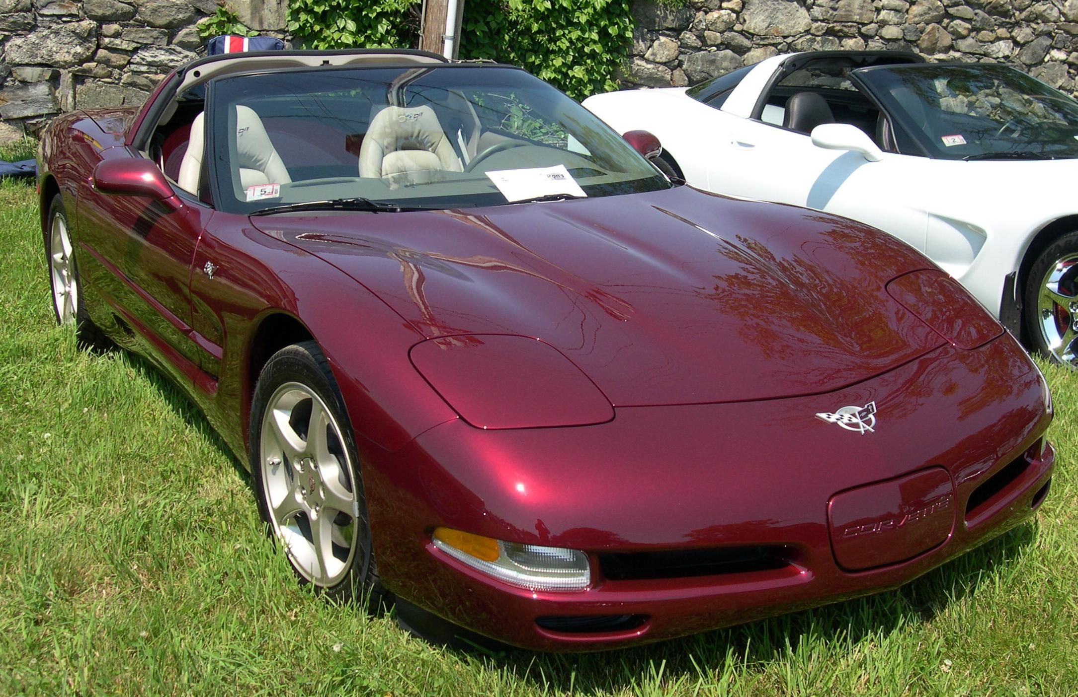 2004 Chevy Corvette with pop-up headlights