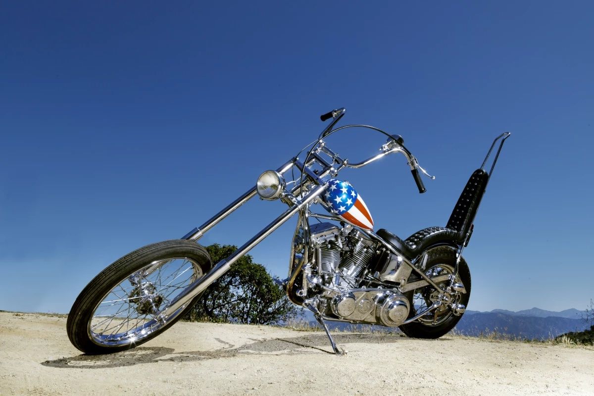 The Captain America chopper sold at auction in 2014.