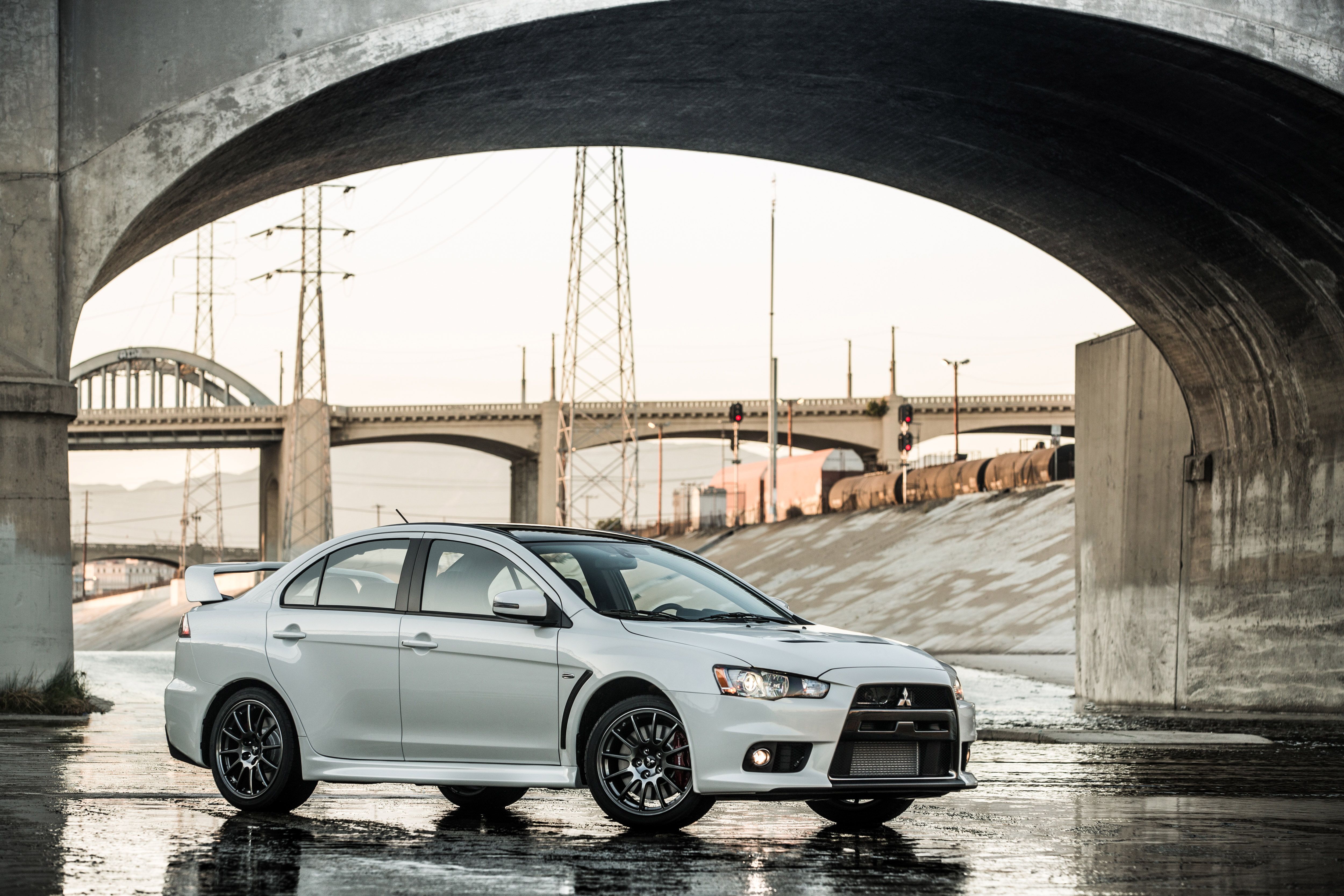 An Evo Final Edition parked.