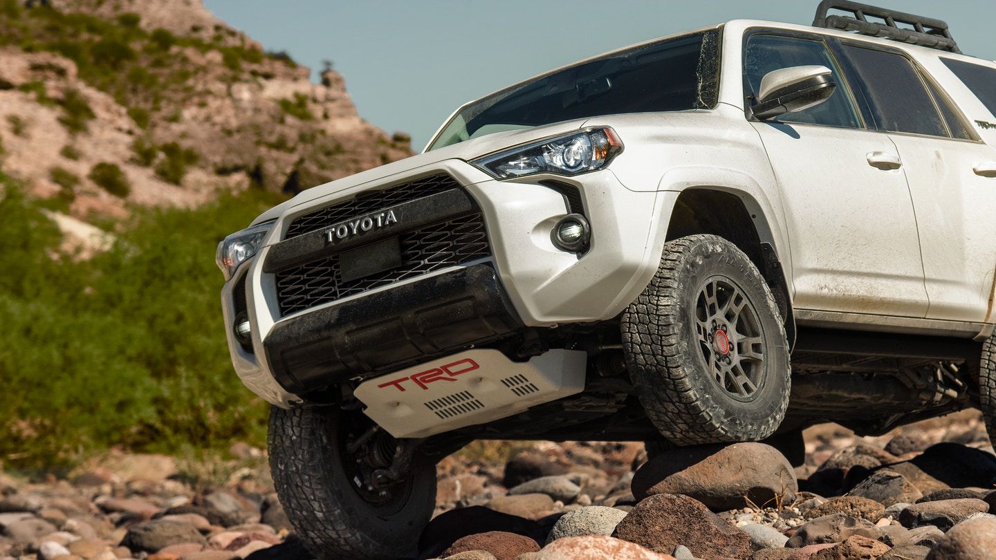 2021 Toyota 4Runner on rocky terrain