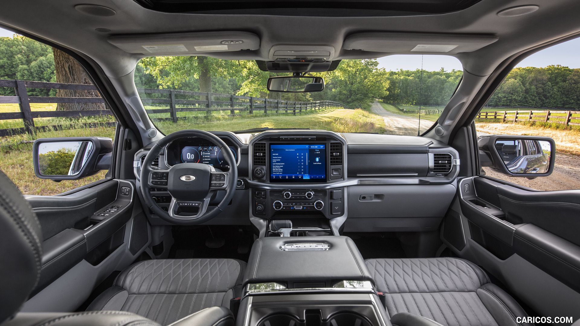 2021 Ford F-150 interior dashboard layout