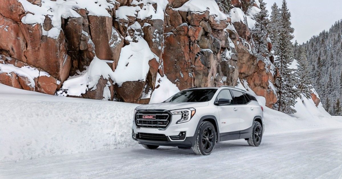 2022 GMC Terrain AT4 in the snow