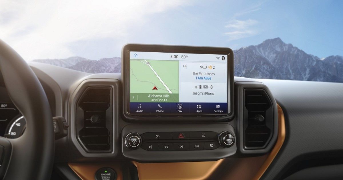 2021 Ford Bronco infotainment screen view