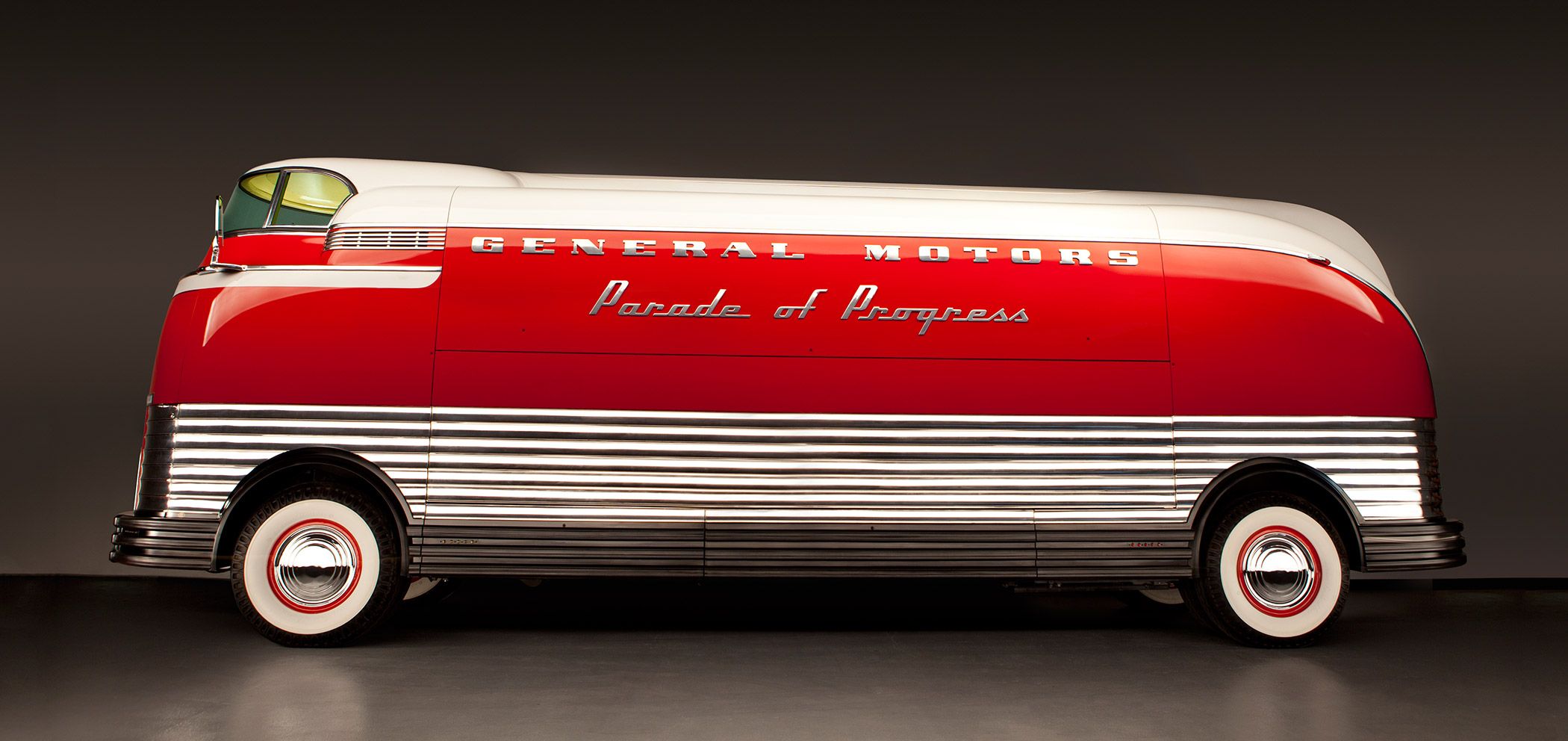 Red And White '39 GM Futurliner