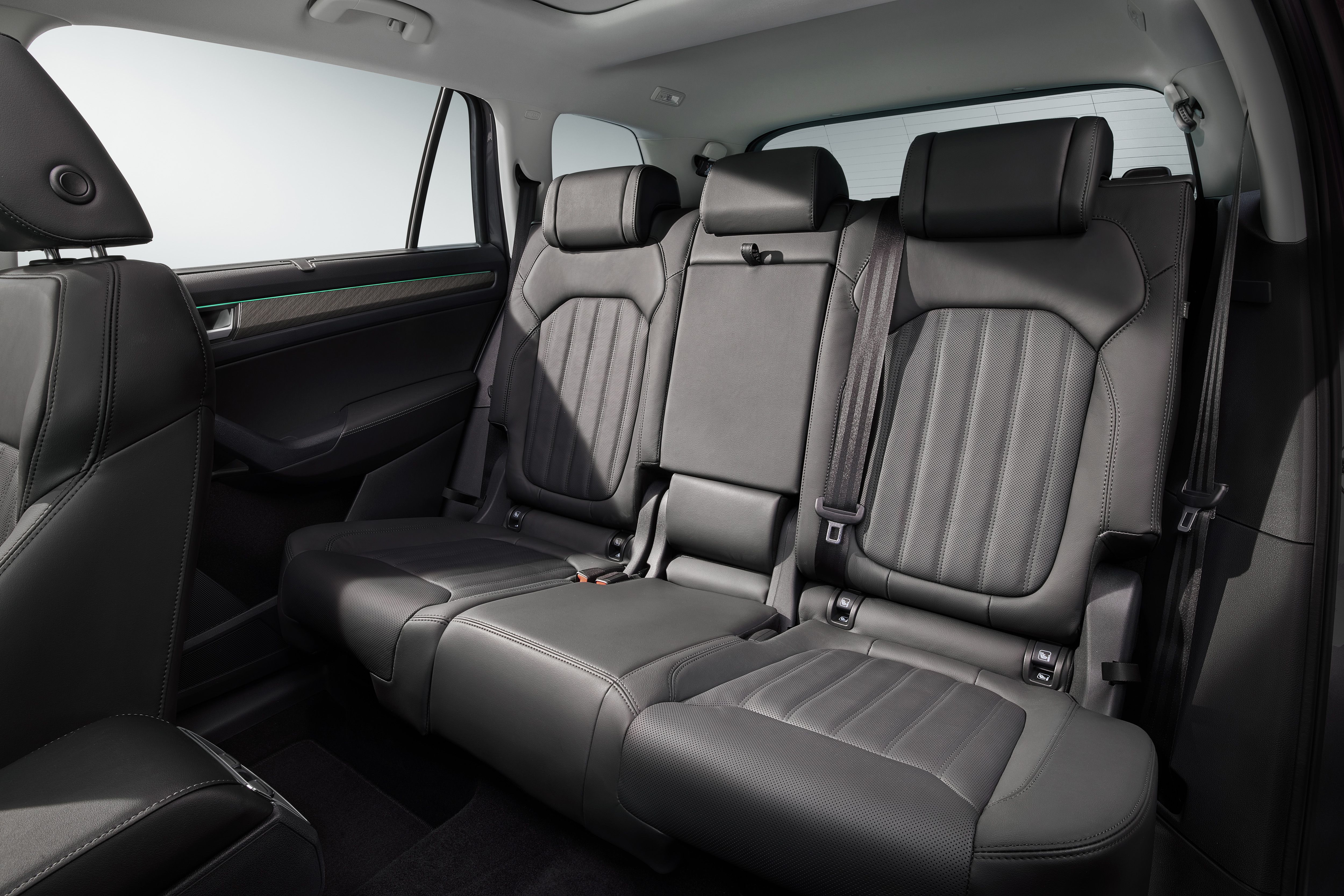 The second row of seats in the Kodiaq