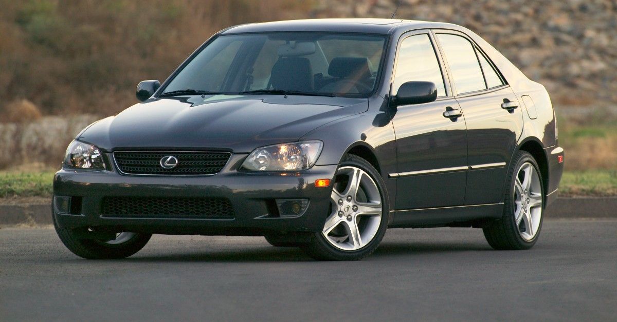 An Image Of A Green Lexus IS 300