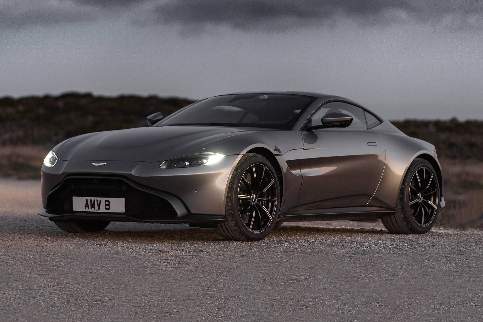 An Aston Martin Vantage Parked On A Road