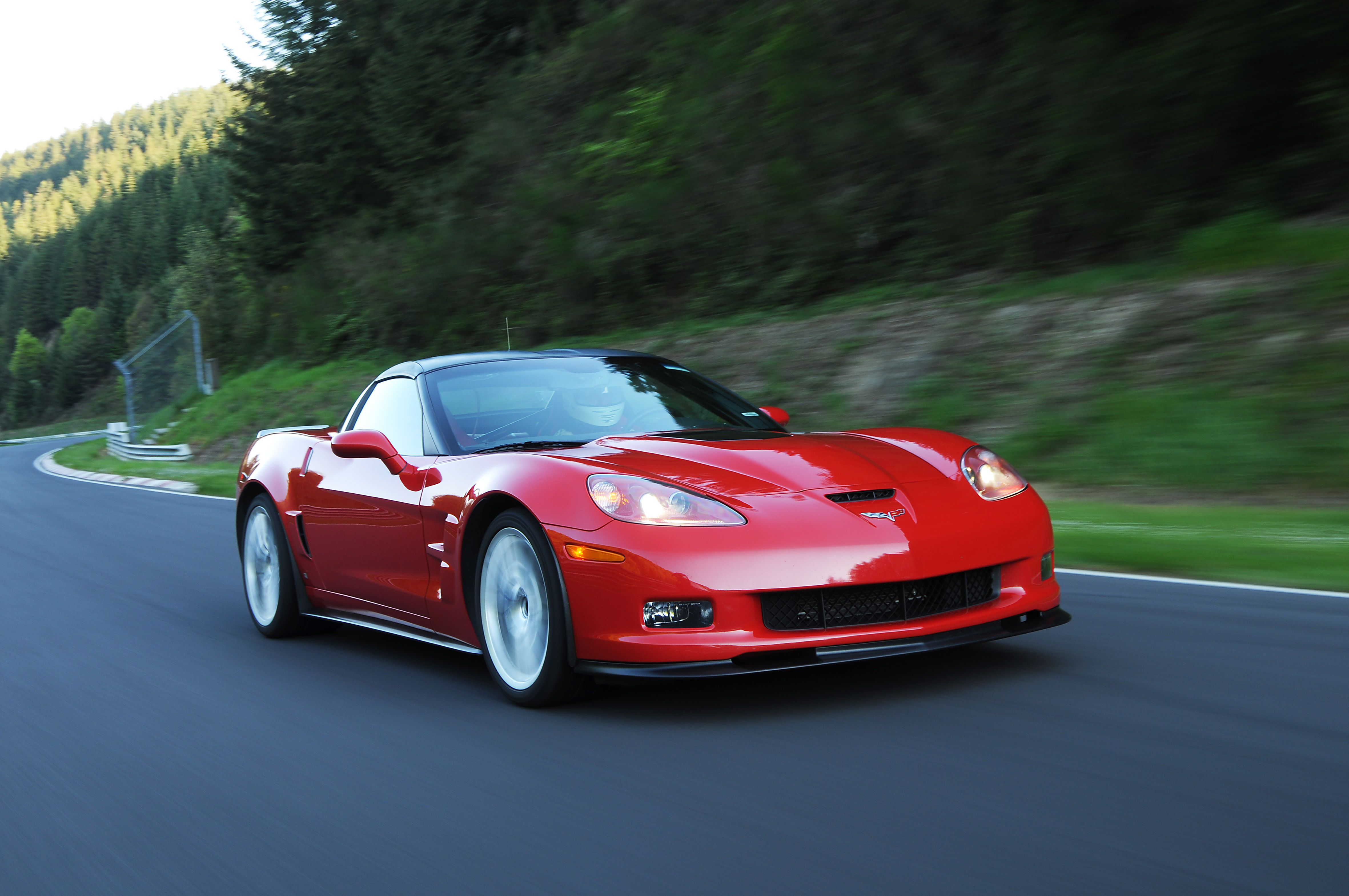 A red ZR1 on-track.