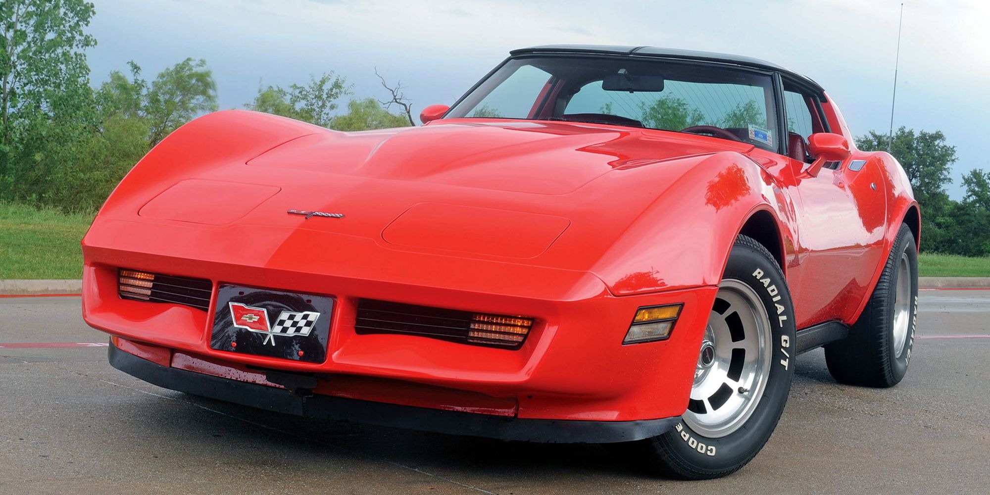 The front of a late model C3 Corvette