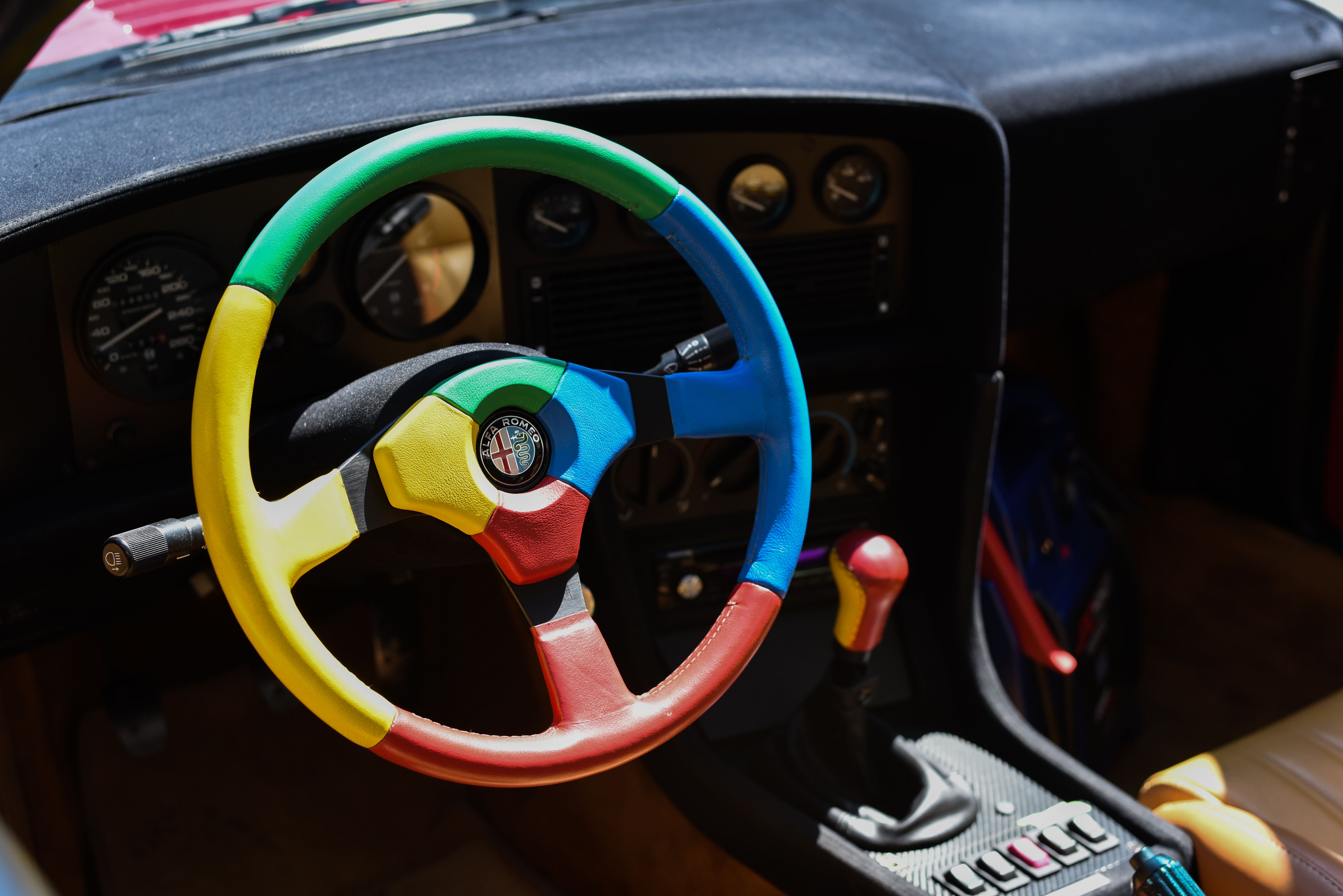 Alfa SZ Steering wheel for RiversCars.com Via @GingerlyCaptured