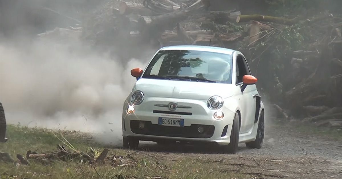 Watch This RWD Fiat 500 Abarth Drift Like An Animal
