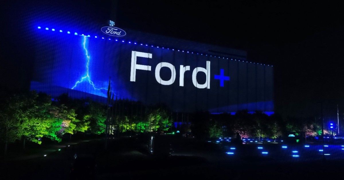 Ford + being unveiled and explained at the Ford F-150 Lightning event