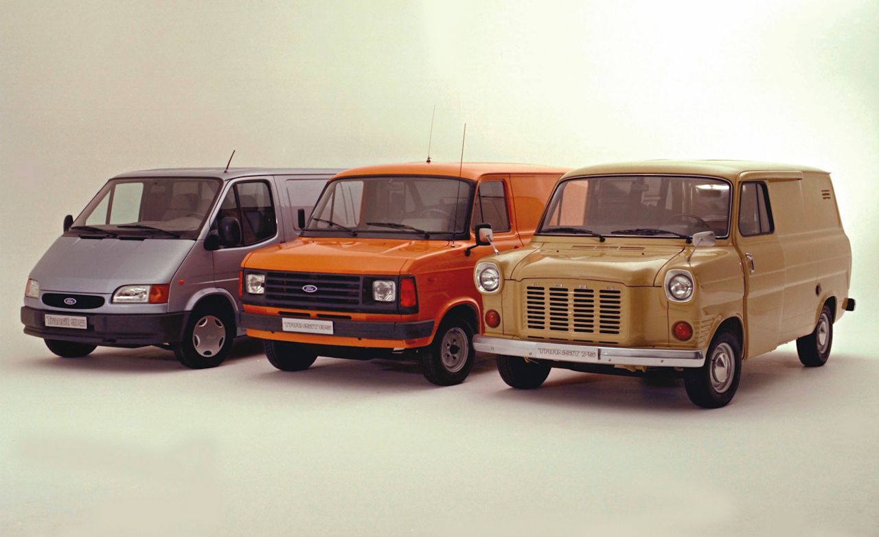 3 Generations of Transit Vans