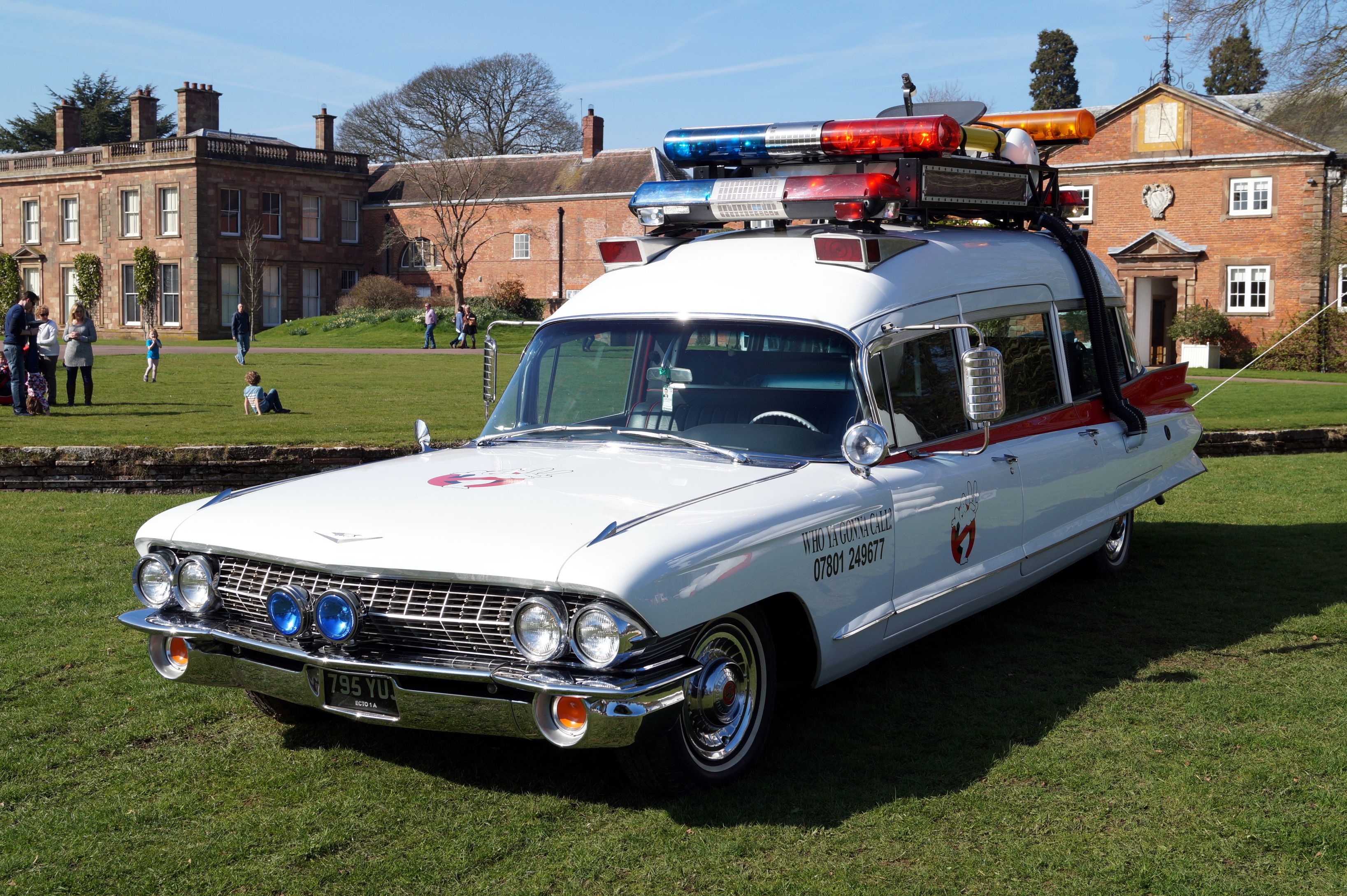 Ghostbusters Ectomobile at Weston Park Transport Show