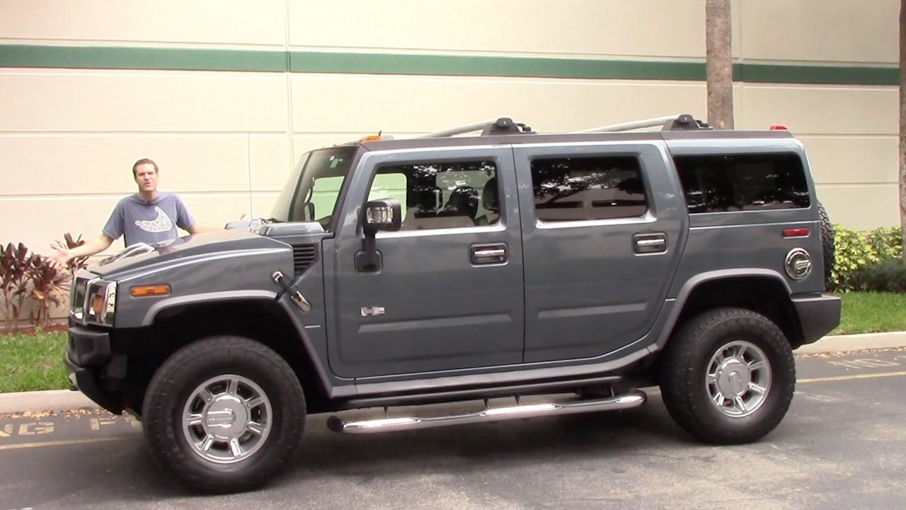 Side View Of Hummer H2