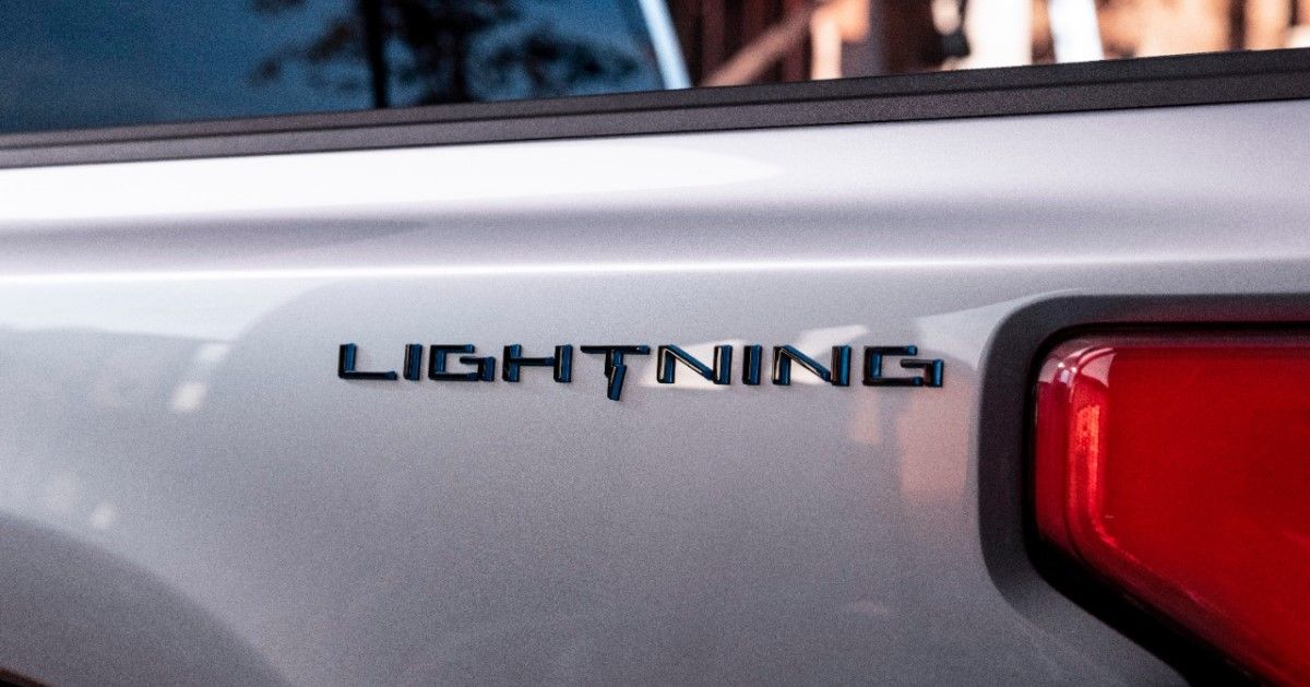 Electric Ford F-150 Lightning nameplate revealed