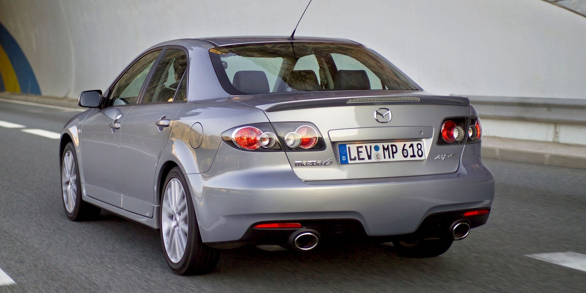 The rear of the Mazdaspeed6