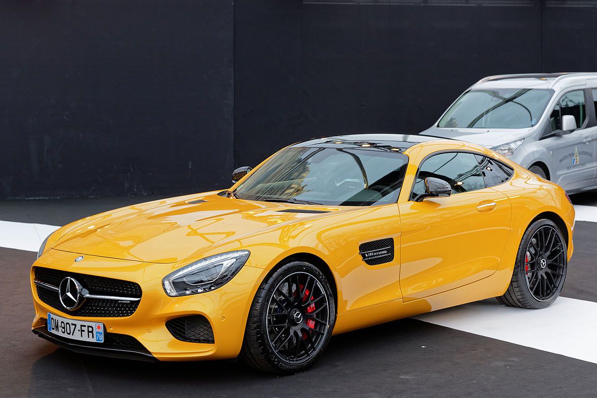 Yellow Mercedes-AMG GT