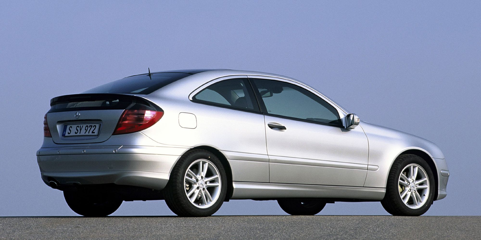 Rear 3/4 view of the C-Class Coupe