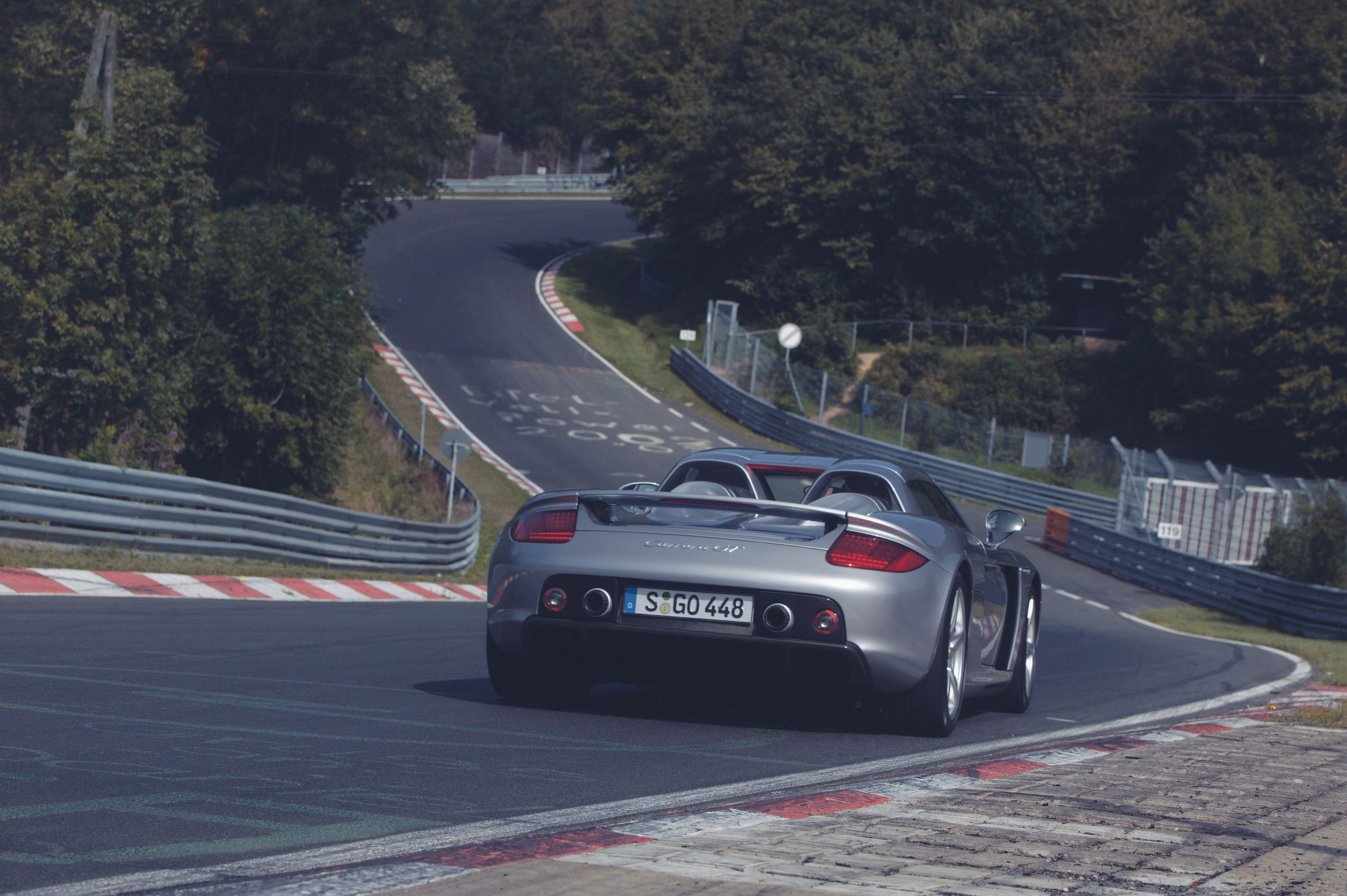A Carrera GT on a track.