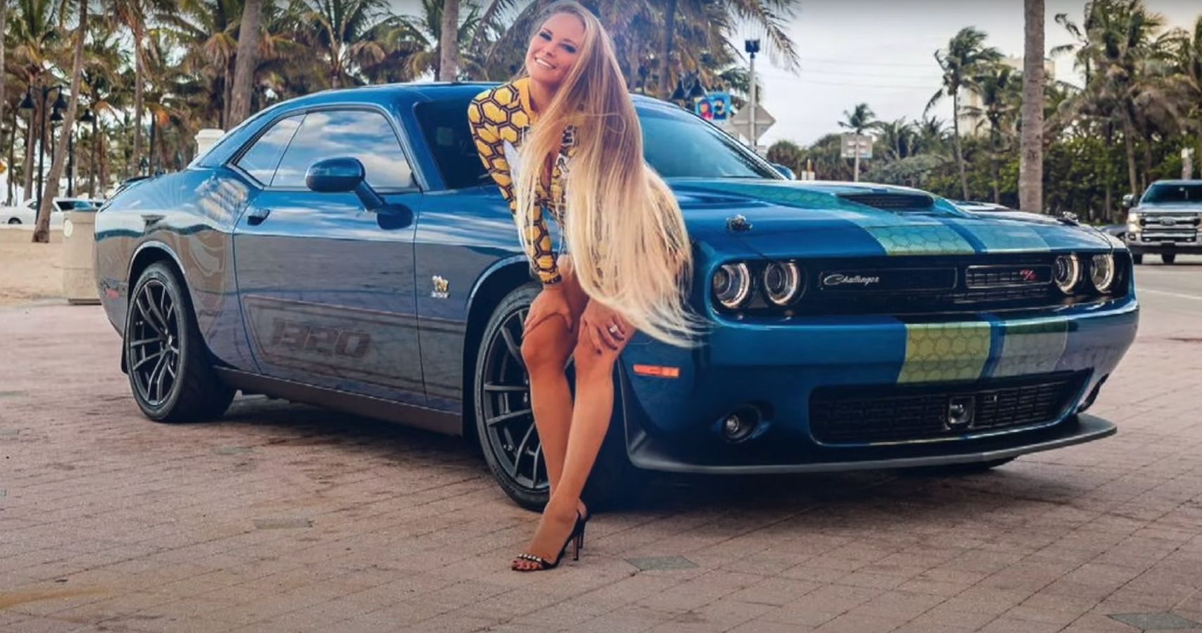 Playboy Playmate Audra Lynn Gets Her Dodge Challenger Wrapped - Flipboard.