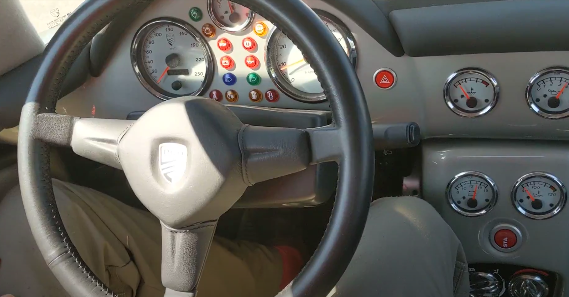 The cockpit of the PGO Hemera for RiversCars.com