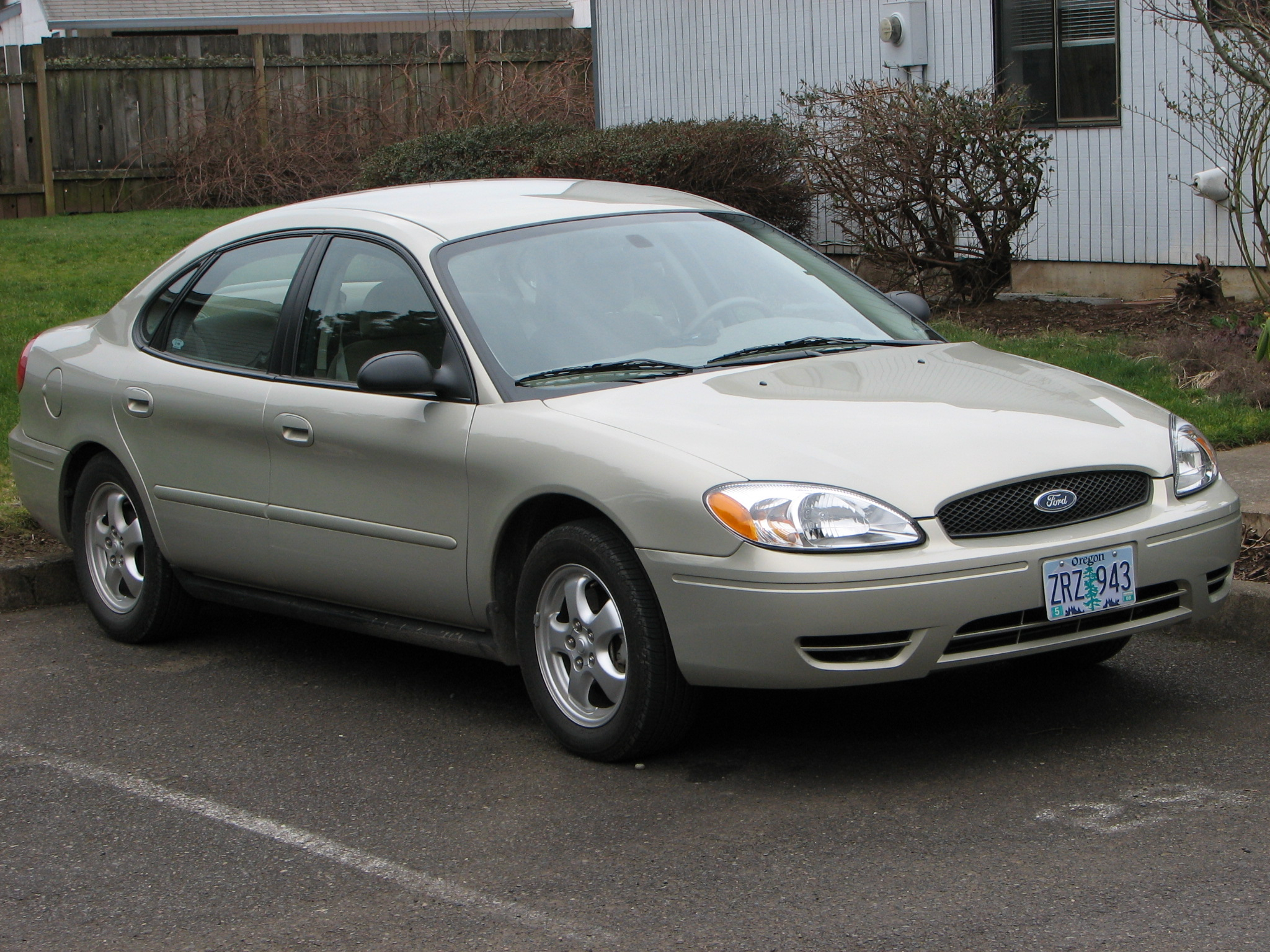 Silver Ford Taurus on a Parking Lot