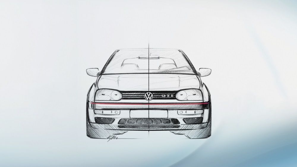 Volkswagen Highlights Eight Generations Of Golf GTI Front End Design