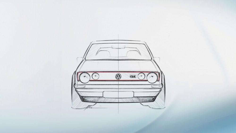 Volkswagen Highlights Eight Generations Of Golf GTI Front End Design