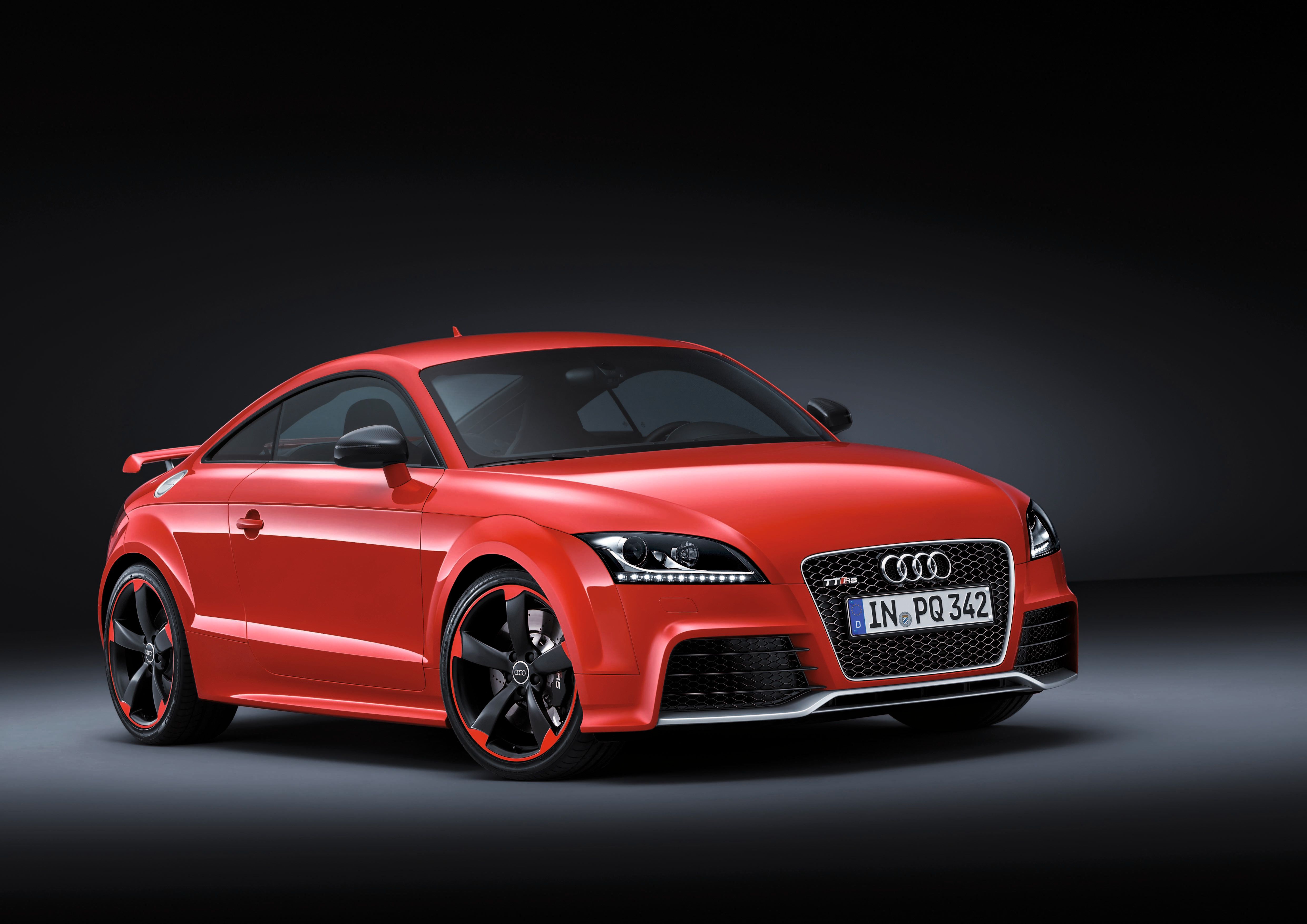 Audi TTS RS in red.