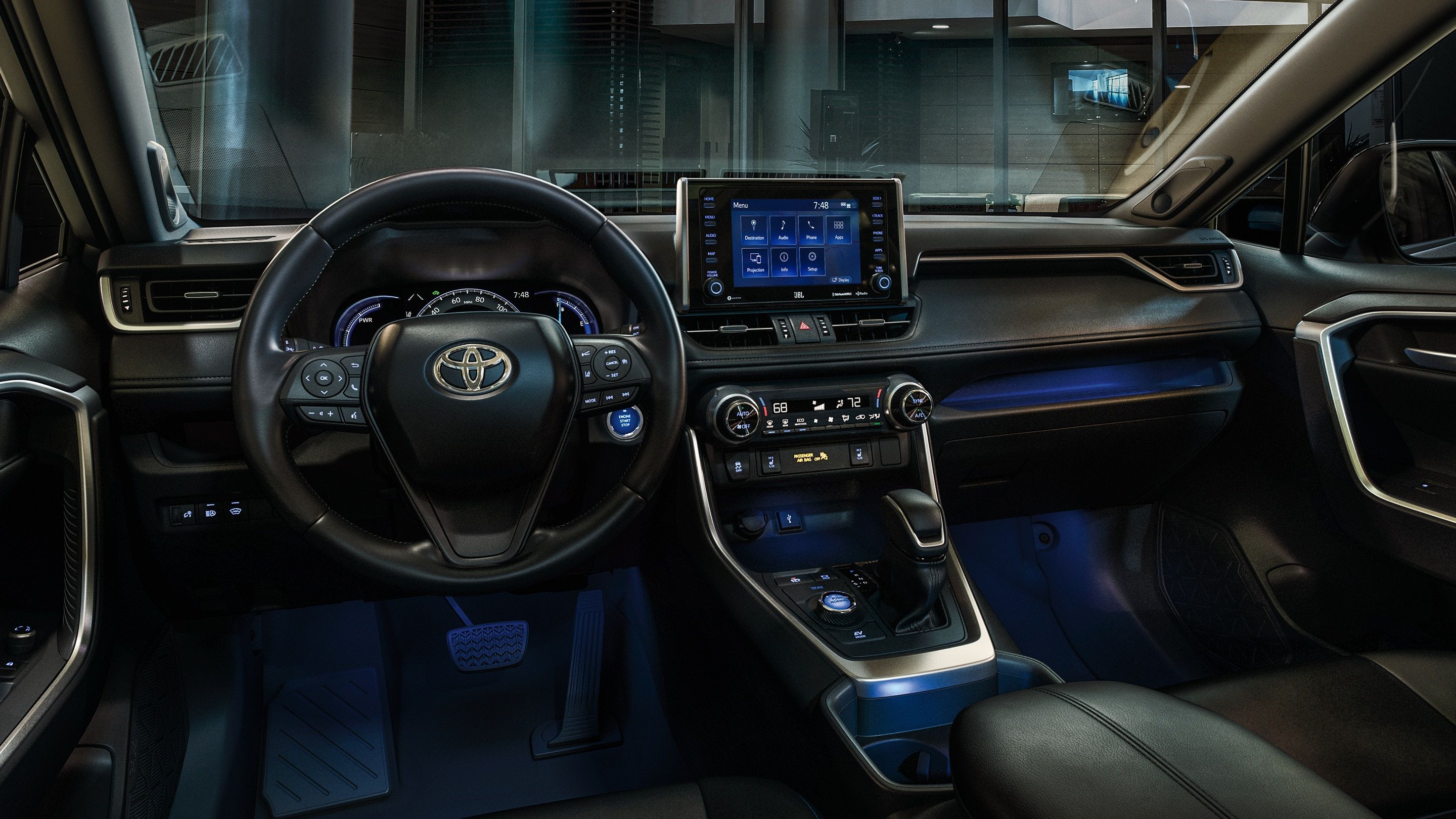 The 2021 Toyota Rav4 XSE interior