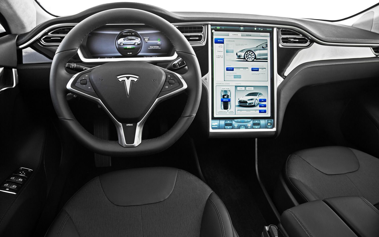 An Image Of Tesla Model 2's Interior 