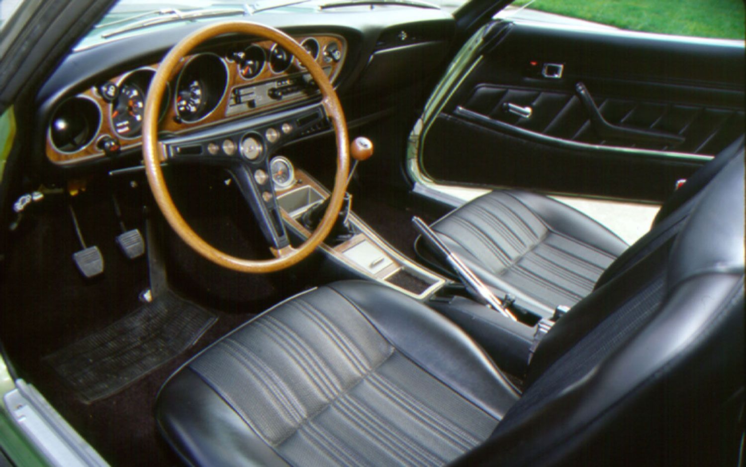 An Image Of 1971 Toyota Celica's Interior
