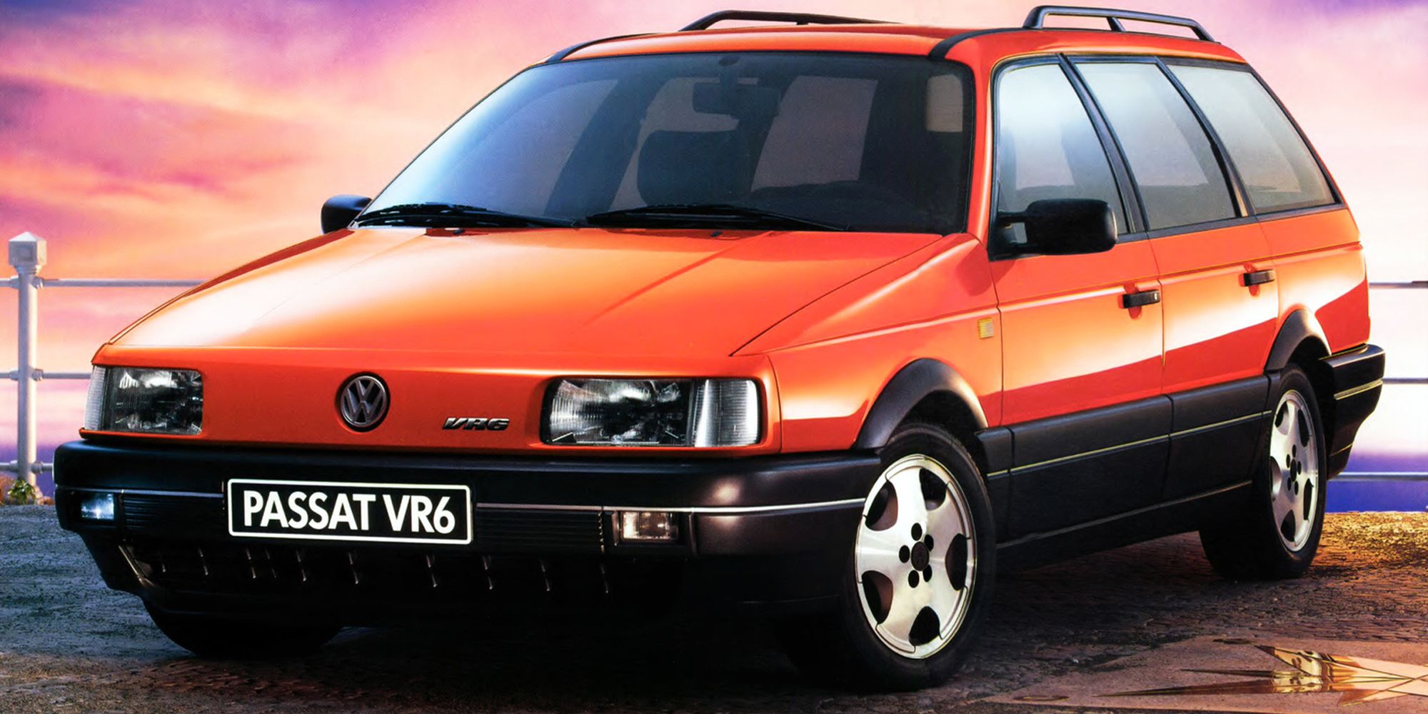 Orange and black two-tone Passat VR6